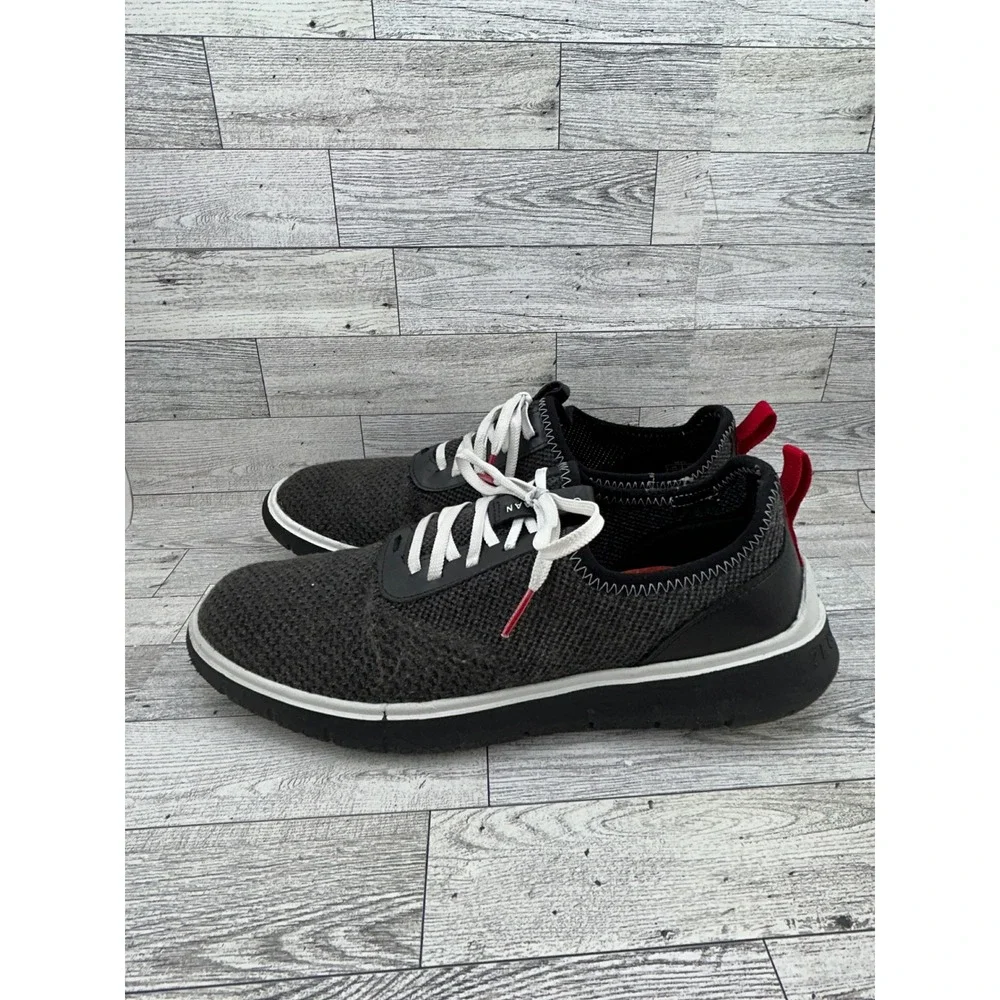 Cole Haan Zerogrand Men Sz 10.5‎ Charcoal Grey Knit Oxford Sneakers C31402